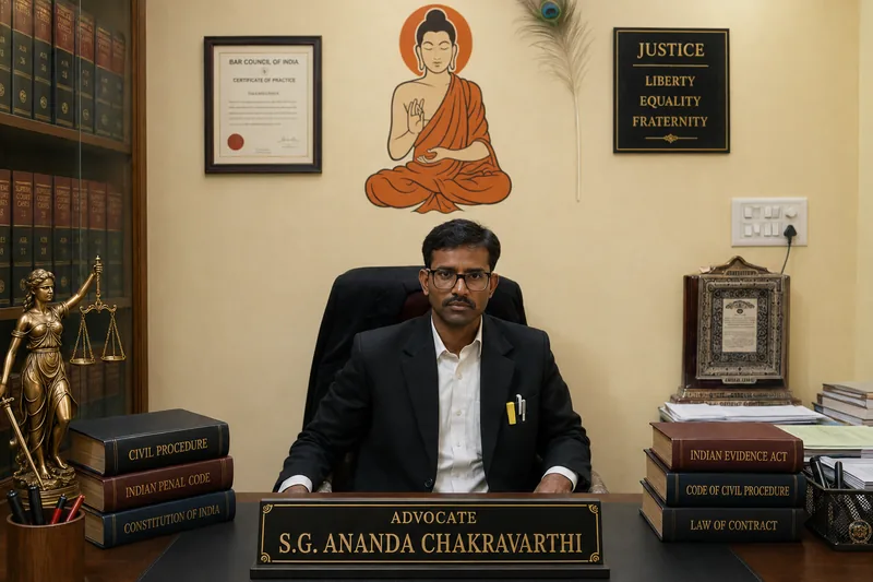 Advocate S.G. Ananda Chakravarthi — Founder · Advocate & Legal Consultant · 19 Years Experience, BAR-AT-LAW SOLUTIONS, Anekal, Bangalore